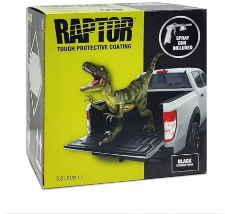 Upol Raptor Revêtement 2K Noir 4 litres avec pistolet
