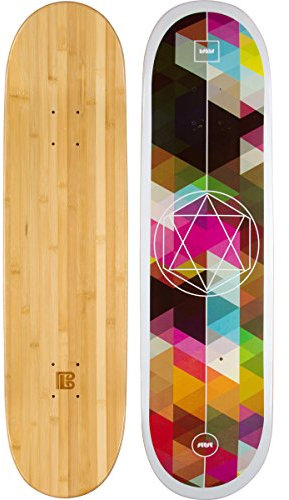 Bambus Skateboards Graphic Skateboard-Deck – mehr Pop, Leichter und stärker, hält länger als die meisten Decks, 7.75