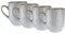 BUTLERS 4er Set Tassen 400ml Keramik Geschirr -HENLEY- dickwandiges Tassen Set Kaffetassen Teetassen | Skandinavisches Landhaus Stil Deko | Mikrowelle und Spülmaschinegeeignet