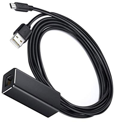 Diamoen Micro USB Adaptador de Red Ethernet RJ45 para Stick de TV Adaptador de Red convertidor de convertidor Compatible para el Fuego de TV/Chromecast