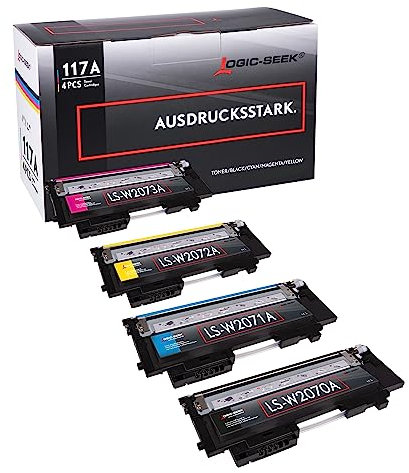 Logic-Seek 4 Toner kompatibel zu HP 117A ersetzt W2070A W2071A W2072A 2073A für HP Color Laser 150a 150nw 178nwg 179fwg