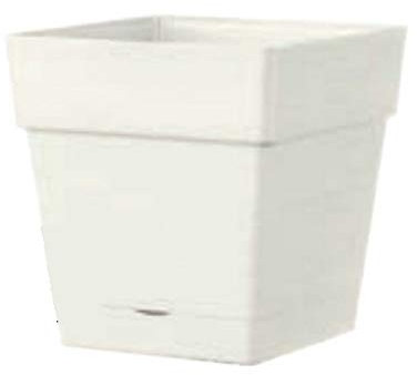 Deroma Vaso Quadrato Save R 17CM Bianco