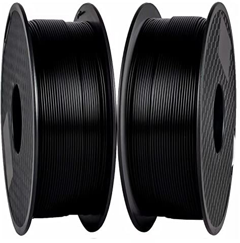GIANTARM PETG Filament 1.75 mm, 3D-Drucker PETG Filament 2 kg, Maßgenauigkeit +/-0.03mm, PETG Schwarz