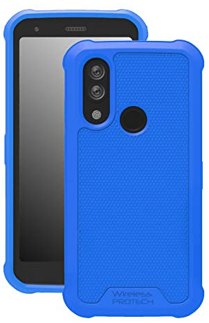 Wireless PROTECH Schutzhülle kompatibel mit CAT S62 PRO und CAT S62 Dünne, flexible, robuste Hülle mit Fallschutz (Blau)