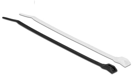 Delock Kabelbinder mit flachem Kopf L 370 x B 7,6 mm 100 Stück