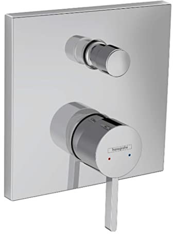 hansgrohe Wannenarmatur Finoris, Unterputz Badarmatur für 2 Funktionen, Chrom