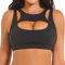 Betaven Push-up Sport-BH für Damen mit abnehmbaren Cups Yoga & Workout Bra Medium Support,Schwarz,XL