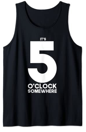 5 Uhr Irgendwo trinken Liebe zu trinken Margarita Taco Tank Top