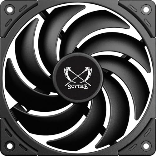 Scythe WS-120 Leiser PC-Lüfter, PWM 300–1800 U/min, statischer Druck optimiert