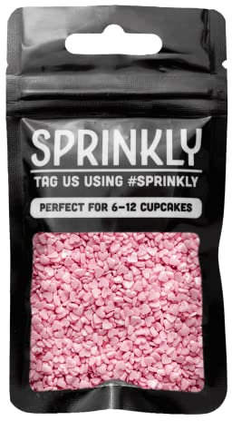 SPRINKLY - Glimmer Hearts - Pink (Mini) - 25g
