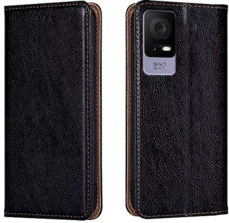 HONLEN Custodia per TCL 406s / TCL 405 / TCL 406 / TCL 408 (6.6 Inches) Magnetica Portafoglio Pelle Case con Supporto e 2 Slot Schede Flip Telefono Cover - Nero