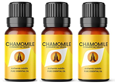 Aroma Energy Chamomile Dilute Essential Oil, 30ml (3x10ml) | Diffuser oil for home, aromatherapy, burner, candle making, soap, wax melts | Natural, Vegan, UK Made