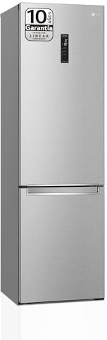 LG GBB72MBUBN - Frigorífico Combi 2m, Clasificación B, Acero inoxidable texturizado antihuellas, capacidad de 419l, Serie 700