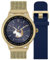 Radley Series 19 Smart Calling Watch with interchangeable Cobweb Gold Mesh and Ink Silicone Straps RYS19-4014-SET