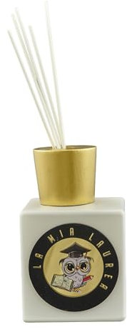 Doni Bomboniere Laurea 5PZ Profumatore Ambiente con Gufetto Laureato Gadget Infermieristica Economia Ingegneria Medicina Psicolorgia Giurisprudenza Informatica Biologia Festa Farmacia Tocco