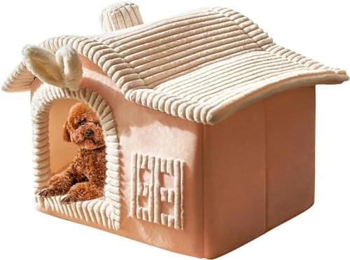 WEIEN Cat Bed, Honey Pot Pet Bed, Washable Dog Bed, Small Dog Cave Bed Pet Warm House, Improve Sleep, Cat Bed With Removable Soft Cushion (Color : B, Size : M)