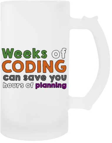 Generisch Weeks Of Coding Transparent Bier Becher Mit Griff Beer Mug With Handle