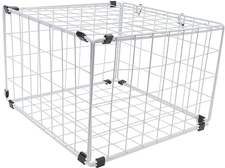 Kisangel 1pieza Jaula De Gato Plegable De Hierro para Coche Transportín Práctico para y Diseño Transparente para y Almacenamiento
