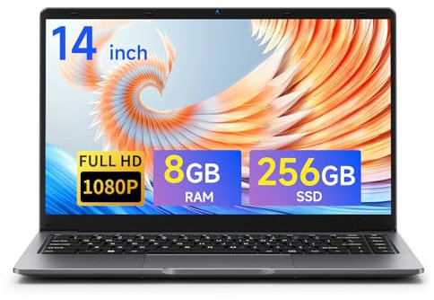 Bmax 14 inch Laptop, 8GB RAM 256GB SSD, Intel Pentium Silver N5000 Processor, 14 inch FHD IPS Display, Gaming Laptop, S14Pro