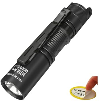 Nitecore MT1A Pro 800 Lumen EDC Flashlight Penlight, Compatible with one Alkaline Battery. USB-C Rechargeable, Including NitecoreS Sticker