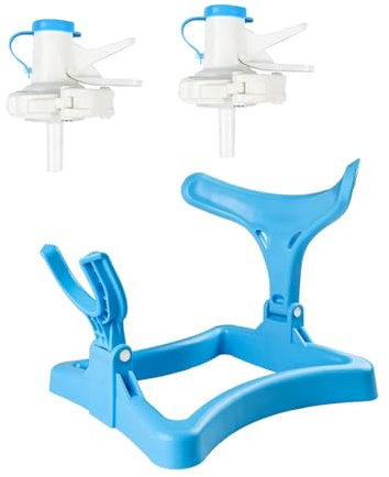 Kayfg Halter für 5-Gallonen-Wasserkrug, Ständer für Wasserspender, rutschfeste Wasserspender-Arbeitsplatte mit 2 Spenderventilen