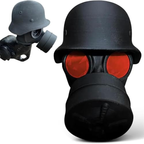 Anhängerkupplung Abdeckung lustig,Universal Gasmaske Ahk Schutzkappe Abdeckkappe Für Anhängerkupplung,Kappe Schutz Anhängerkupplung Auto, Anhänger, Nabenlager, Staubkappen, Schutzkappe (Rot)