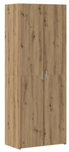 vidaXL Highboard Eichenholz 70x42,5x185 cm Holzwerkstoff