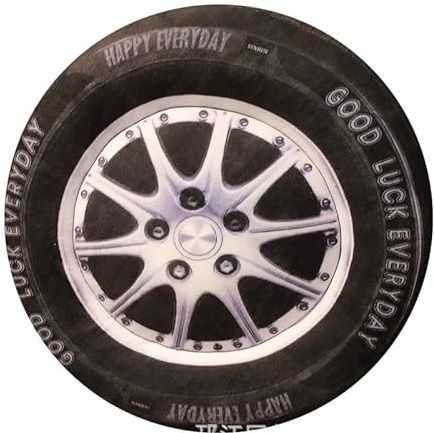 40cm Rennreifen-Kissen Plüschtier,Rad-Plüschtier Autoreifen-Plüschtier-Kissen, große Plüschreifen für Autobesitzer, clevere Dekoration für Jungen-undMädchenzimmer, perfekte Rennwagen-Schlafzimmerdeko