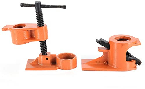 TARSHYRY Pipe Clamp Woodworking Tool Kit Heavy Duty 1 Inch Easy to Use Jaws Vise Fixture Set for Wood Clamp Water Pipe