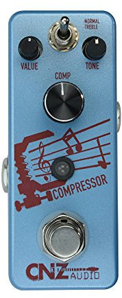 CNZ Audio Compressor - Compression Guitar Effects Pedal, True Bypass