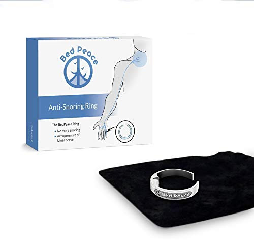 Anti-schnarch Ring | diskrete Lösung | Edelstahl | Schnarchstopper ring der Akkupressur verwendet, um Schnarchen zu stoppen | Large | BedPeace