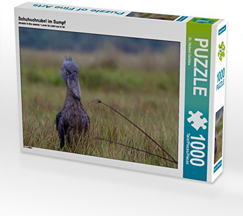CALVENDO Puzzle Schuhschnabel im Sumpf | 1000 Teile Lege-Größe 64 x 48 cm Foto-Puzzle für glückliche Stunden