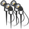 Faretti a LED da Giardino Esterno con Picchetti IP65 5W 220V Bianco Caldo(set da 4)