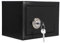 mit Schlüssel, Mini Wandtresor Safe Möbeltresor Schwarz Haltbar Stark Hohe Sicherheit Stahlsicherheitsbox für Home Office