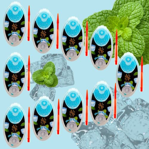 Lot de 1000 Billes Fraîcheur NS Original pour Cigarettes - 10 Boîte de 100 Capsules Aromatiques Menthe Glaciale (10)