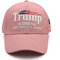 Trump 2024 Mütze Donald Trump Hut für Damen Herren Keep Make America Great Again Save America Hut mit USA Flagge Rosa Verstellbar Baseball Cap