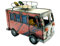 Metall Dekofigur Surfer Bus 29 x 21cm bunt Garten-Figur Deko Skulptur Van Camper