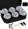 Hengsong Boule Set mit 6 Premium Metall Kugeln, 11tlg Boccia Set Outdoorspiel Botcha Spiel für die ganze Familie inkl. Holzkugel Signalkugel Maßseil Ersatzkugel