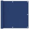 HOMIUSE 90x400 cm Balkon Sichtschutz Garten Sichtschutz Terrasse Balkon Regenschutz Privacy Balkonverkleidung Windschutz Balkon Balcony Privacy Screen Blau
