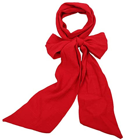 COSDREAMER Herren Renaissance Schal Jabot Krawatte Kostüm Kragen (Rot)