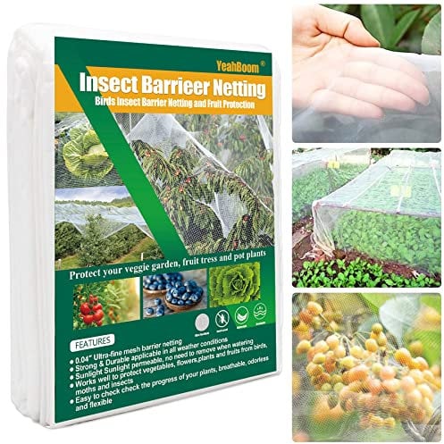 Gemüsenetz,3x15m Insektenschutznetz,Gemüseschutznetz,Pflanzenschutznetz,Feinmaschig,Insektennetz,für Beschützen Pflanzen und Gemüse Obst Blumen Gewächshaus,zum effektiven Schutz vor Schädlingen