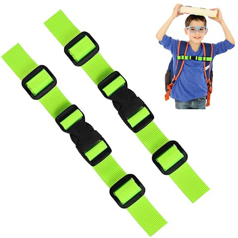 KATELUO Verstellbarer Brustgurt, rutschfest Brustgurt Rucksack, Strapazierfähiger Rucksackgurt, Schnellverschluss Rucksackgurt, Gurt Nylon für Schulrucksack Wandern Jogging Außerhalb, 2 Stück