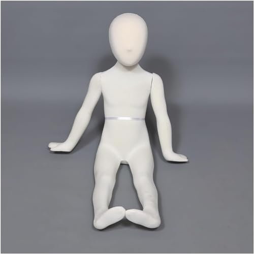 AviiSo Schneiderpuppe Sitzende Schaufensterpuppe für Kinder im Alter von 1 bis 9 Jahren mit biegsamen Armen und Beinen, Ansteckbare Schaufensterpuppe für Unisex-Kinder für Schaufenster-/Weihnachtsinst