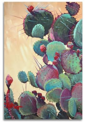 GLJXFP Kunstdrucke, Botanische Blume, Poster, Kaktus, Dorn, Poster, dekorative Malerei, Leinwand, Wandposter und Kunstdruck, moderne Familienschlafzimmer-Dekoration, Poster, 40 x 60 cm