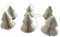 Paperholic - 6er Set kleine Tannenbäumchen aus Papier Anhänger, Weihnachtsbaum-Deko, Handmade