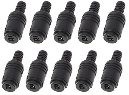 10 Pcs 2 Pin DIN Speaker Plug 2-Pin Plug Hifi Loudspeaker Cable Solder Connector