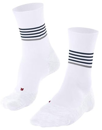 FALKE Herren Laufsocken RU4 Endurance M So Baumwolle Funktionsmaterial antiblasen 1 Paar, Weiß White 2004 Stripe, 46-48