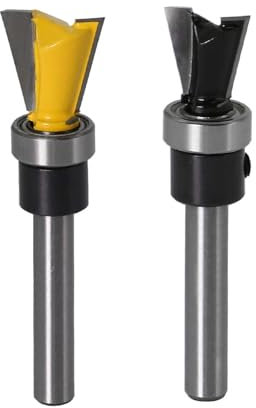 1/2pcs 14 Degree 1/2 Dovetail Router Bit - 1/4Shank Woodworking Cutter Tenon Cutter For Woodworking Tools(2PCS)