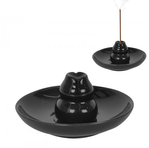 Soporte de Incienso, Quemador de Incienso con Bandeja Recogedora de Cenizas, Adecuado para Incienso de Cono de Bobina de Palo, Porta Incienso, para Dormitorio, Oficina, Meditación, Yoga