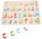 PHENOFICE 1 Satz Arabisches Rätsel Lernpuzzlespielzeug Arabische Zahlen Arabisch Lernen Für Kinder Arabische Buchstabentafeln Arabisches Alphabet Rätsel Für Kleinkinder Puzzle-Spielzeug Holz